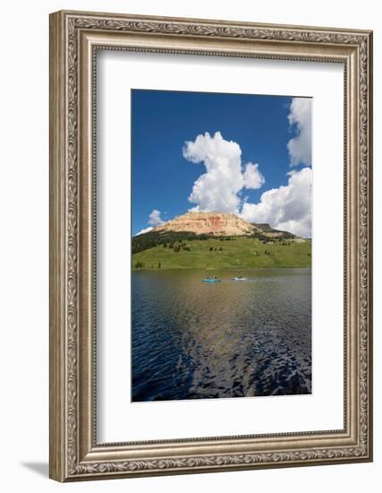 Two kayaks on Beartooth Lake Shoshone National Forest, Wyoming-Alan Majchrowicz-Framed Photographic Print