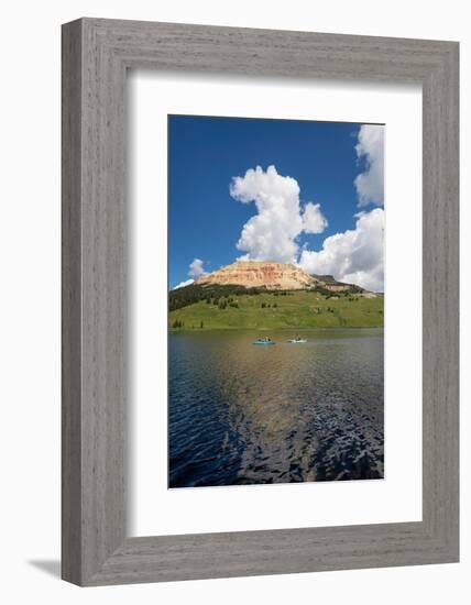 Two kayaks on Beartooth Lake Shoshone National Forest, Wyoming-Alan Majchrowicz-Framed Photographic Print