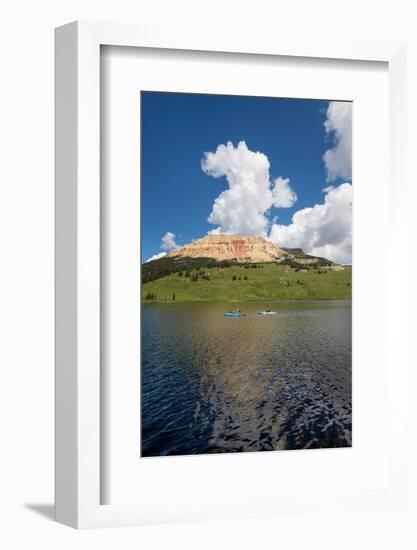 Two kayaks on Beartooth Lake Shoshone National Forest, Wyoming-Alan Majchrowicz-Framed Photographic Print