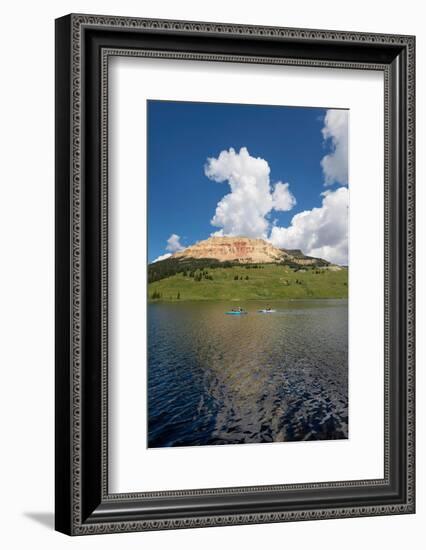 Two kayaks on Beartooth Lake Shoshone National Forest, Wyoming-Alan Majchrowicz-Framed Photographic Print