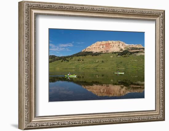 Two kayaks on Beartooth Lake Shoshone National Forest, Wyoming-Alan Majchrowicz-Framed Photographic Print