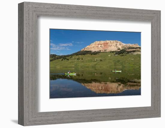 Two kayaks on Beartooth Lake Shoshone National Forest, Wyoming-Alan Majchrowicz-Framed Photographic Print