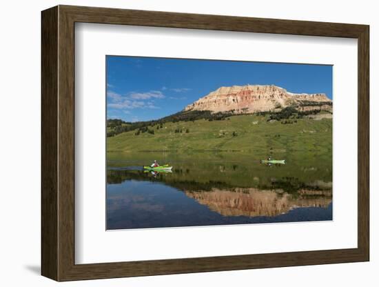 Two kayaks on Beartooth Lake Shoshone National Forest, Wyoming-Alan Majchrowicz-Framed Photographic Print