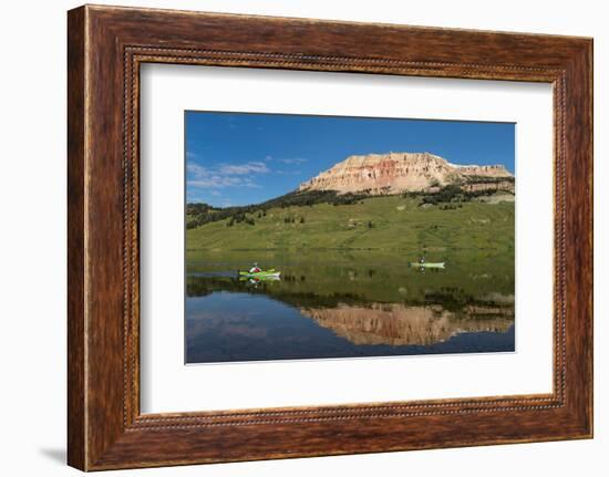 Two kayaks on Beartooth Lake Shoshone National Forest, Wyoming-Alan Majchrowicz-Framed Photographic Print