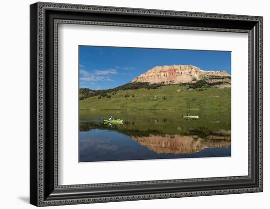 Two kayaks on Beartooth Lake Shoshone National Forest, Wyoming-Alan Majchrowicz-Framed Photographic Print