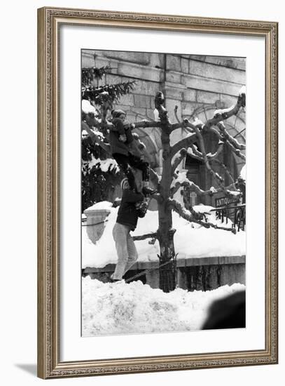 Two Kids Playing-null-Framed Photographic Print
