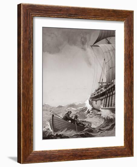 Two King's Messengers Attempt to Row into the Harbour at Calais-Pat Nicolle-Framed Giclee Print