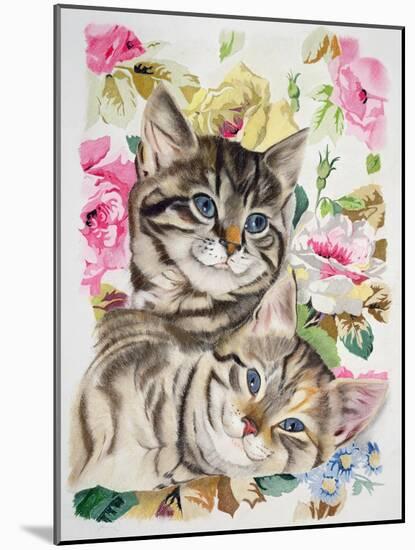 Two Kittens-Anne Robinson-Mounted Giclee Print