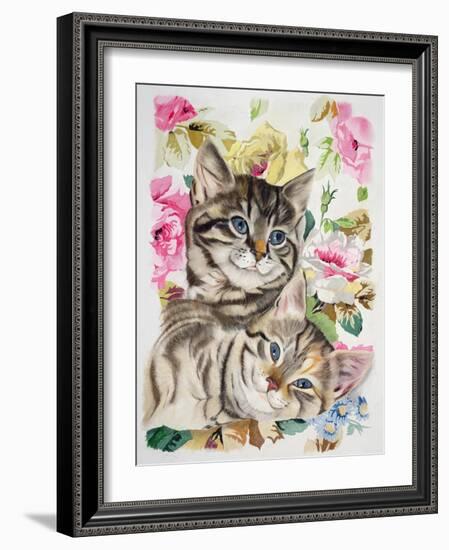 Two Kittens-Anne Robinson-Framed Giclee Print