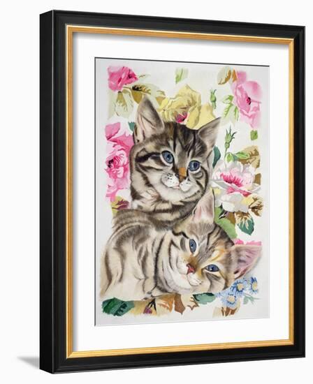 Two Kittens-Anne Robinson-Framed Giclee Print