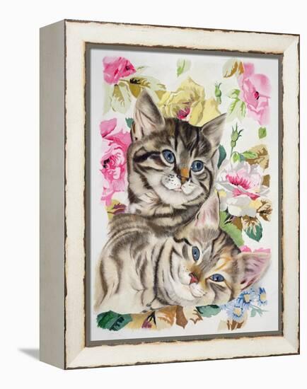 Two Kittens-Anne Robinson-Framed Premier Image Canvas