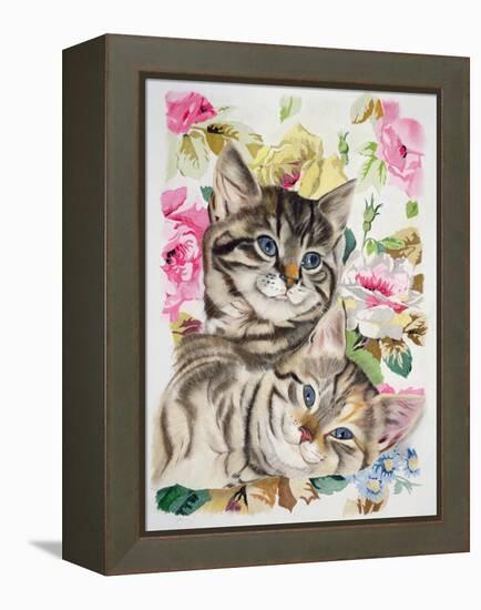 Two Kittens-Anne Robinson-Framed Premier Image Canvas