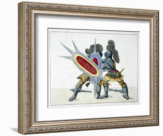 Two knights fighting on foot, 1842-Friedrich Martin von Reibisch-Framed Giclee Print