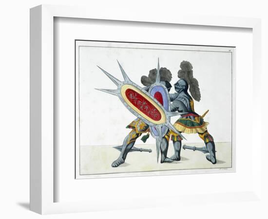 Two knights fighting on foot, 1842-Friedrich Martin von Reibisch-Framed Giclee Print