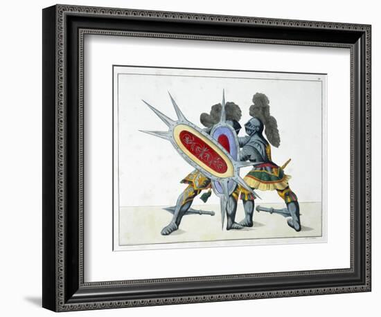 Two knights fighting on foot, 1842-Friedrich Martin von Reibisch-Framed Giclee Print