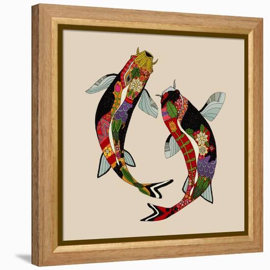 Two Koi-Sharon Turner-Framed Stretched Canvas