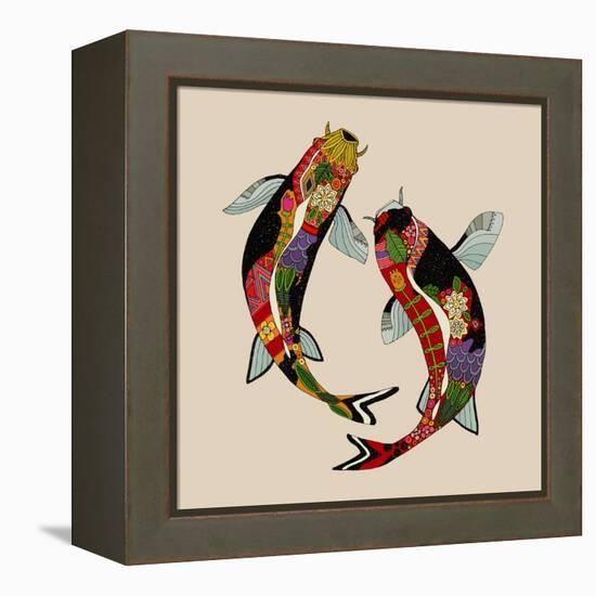 Two Koi-Sharon Turner-Framed Stretched Canvas