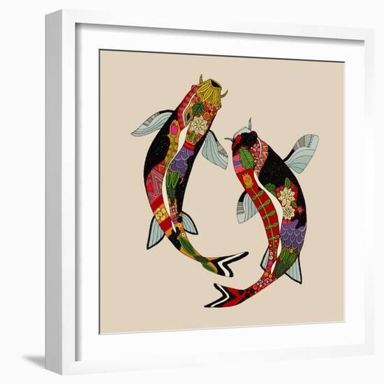 Two Koi-Sharon Turner-Framed Art Print