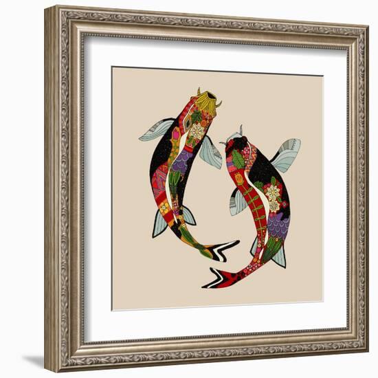 Two Koi-Sharon Turner-Framed Art Print