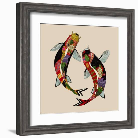 Two Koi-Sharon Turner-Framed Art Print