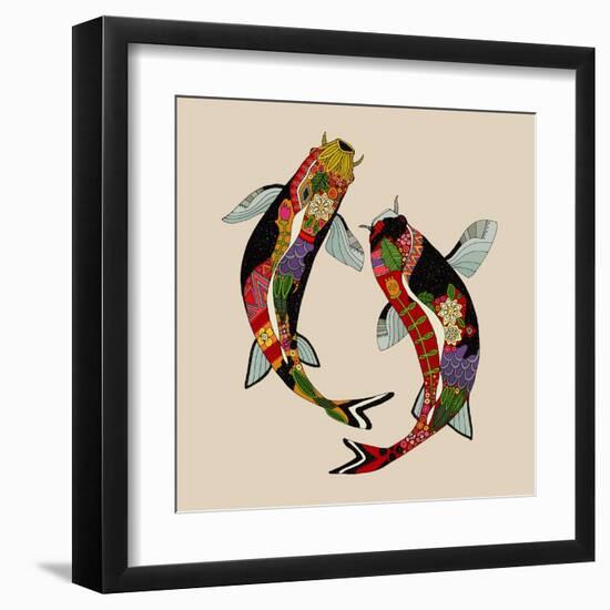 Two Koi-Sharon Turner-Framed Art Print