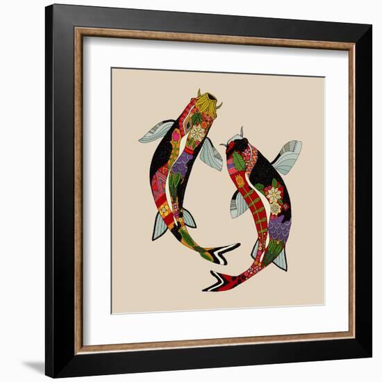 Two Koi-Sharon Turner-Framed Art Print