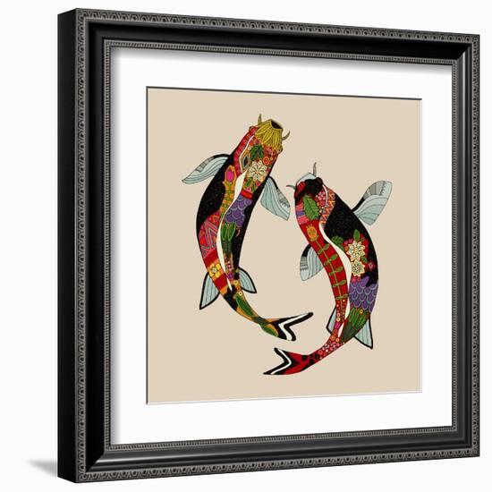 Two Koi-Sharon Turner-Framed Art Print