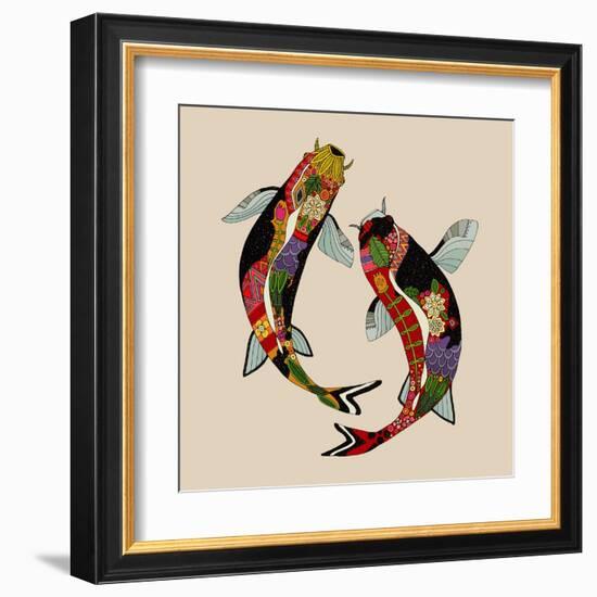 Two Koi-Sharon Turner-Framed Art Print