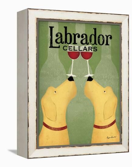 Two Labrador Wine Dogs-Ryan Fowler-Framed Stretched Canvas