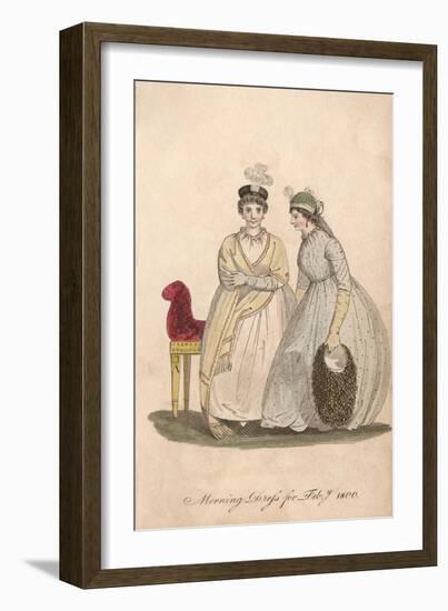 Two Ladies of 1800-null-Framed Art Print