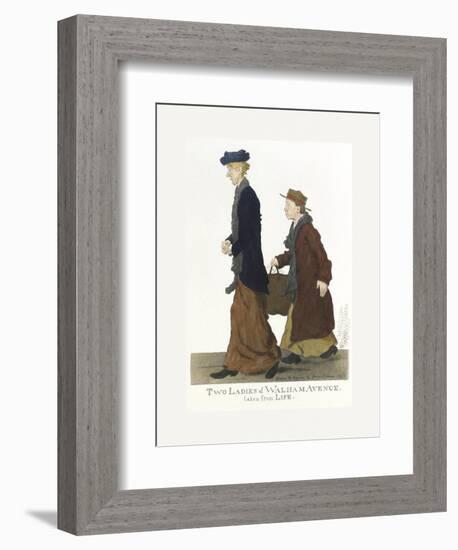 Two Ladies of Walham Avenue-George Belcher-Framed Premium Giclee Print