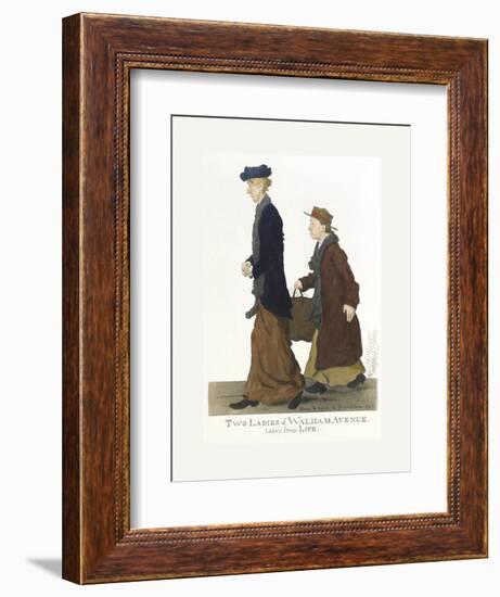 Two Ladies of Walham Avenue-George Belcher-Framed Premium Giclee Print