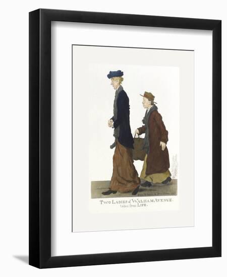 Two Ladies of Walham Avenue-George Belcher-Framed Premium Giclee Print