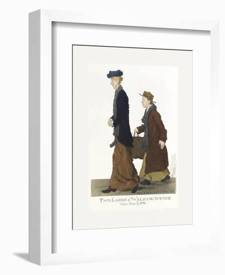 Two Ladies of Walham Avenue-George Belcher-Framed Premium Giclee Print