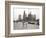 Two Ladies Walking the Sidewalk Skyscrapers in Chicago America's Windy City, in the 1960s-null-Framed Photographic Print