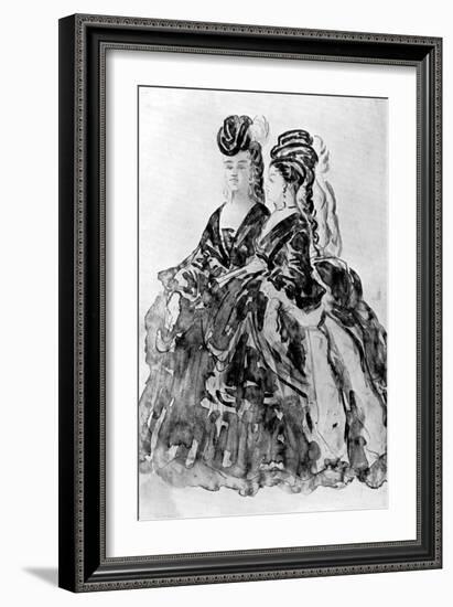 Two Ladies-Constantin Guys-Framed Giclee Print