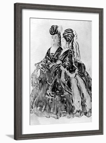 Two Ladies-Constantin Guys-Framed Giclee Print