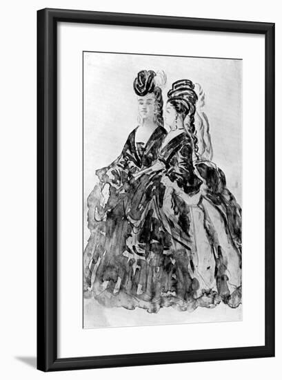 Two Ladies-Constantin Guys-Framed Giclee Print