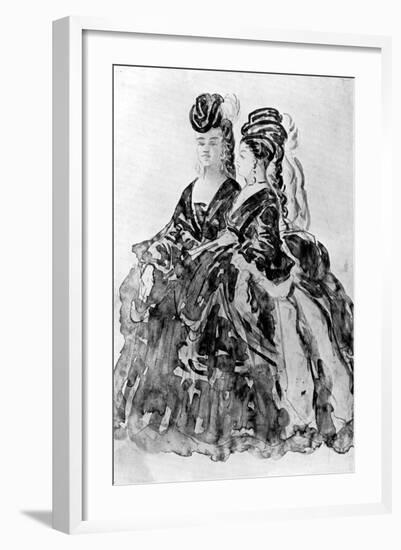 Two Ladies-Constantin Guys-Framed Giclee Print