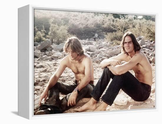 Two-Lane Blacktop, Dennis Wilson, James Taylor, 1971-null-Framed Stretched Canvas