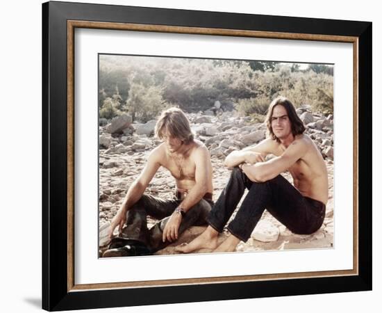 Two-Lane Blacktop, Dennis Wilson, James Taylor, 1971-null-Framed Photo