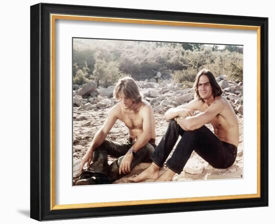 Two-Lane Blacktop, Dennis Wilson, James Taylor, 1971-null-Framed Photo
