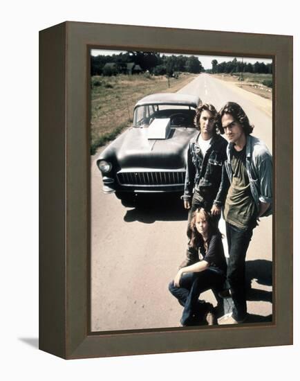 Two-Lane Blacktop, Dennis Wilson, James Taylor, Laurie Bird, 1971-null-Framed Stretched Canvas