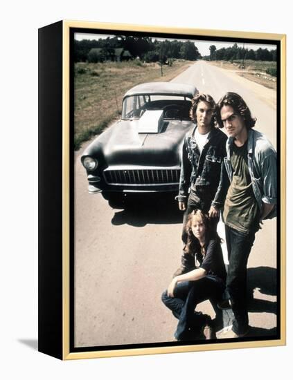 Two-Lane Blacktop, Dennis Wilson, James Taylor, Laurie Bird, 1971-null-Framed Stretched Canvas