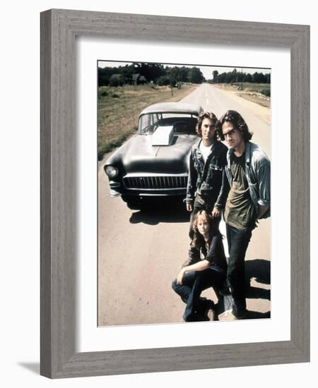 Two-Lane Blacktop, Dennis Wilson, James Taylor, Laurie Bird, 1971-null-Framed Photo