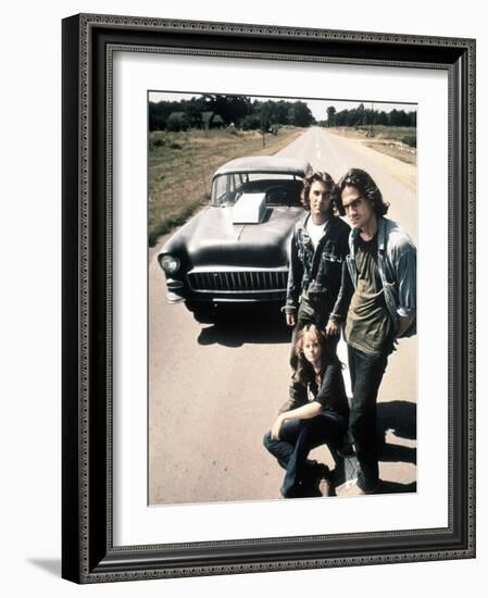 Two-Lane Blacktop, Dennis Wilson, James Taylor, Laurie Bird, 1971-null-Framed Photo