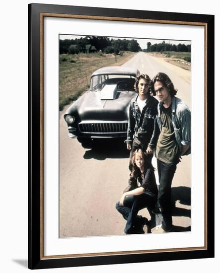 Two-Lane Blacktop, Dennis Wilson, James Taylor, Laurie Bird, 1971-null-Framed Photo