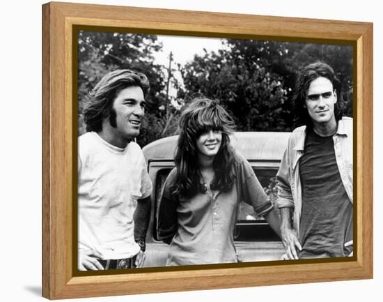 Two-Lane Blacktop, Dennis Wilson, Laurie Bird, James Taylor, 1971-null-Framed Stretched Canvas