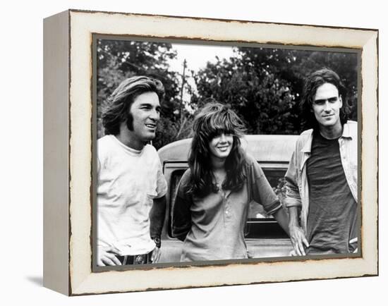 Two-Lane Blacktop, Dennis Wilson, Laurie Bird, James Taylor, 1971-null-Framed Stretched Canvas