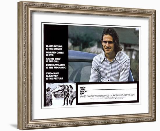 Two-Lane Blacktop, James Taylor, 1971-null-Framed Art Print